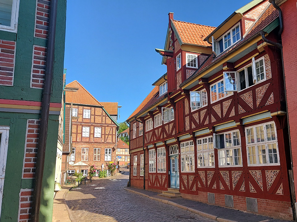 Altstadt Lauenburg – Historische Fachwerkhäuser in der Elbstraße